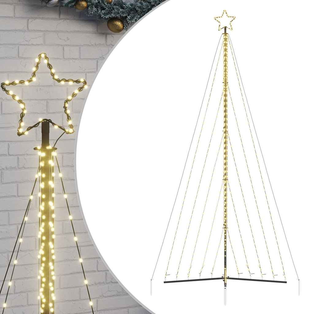 vidaXL LED vánoční stromek 570 teplých bílých LED diod 399 cm