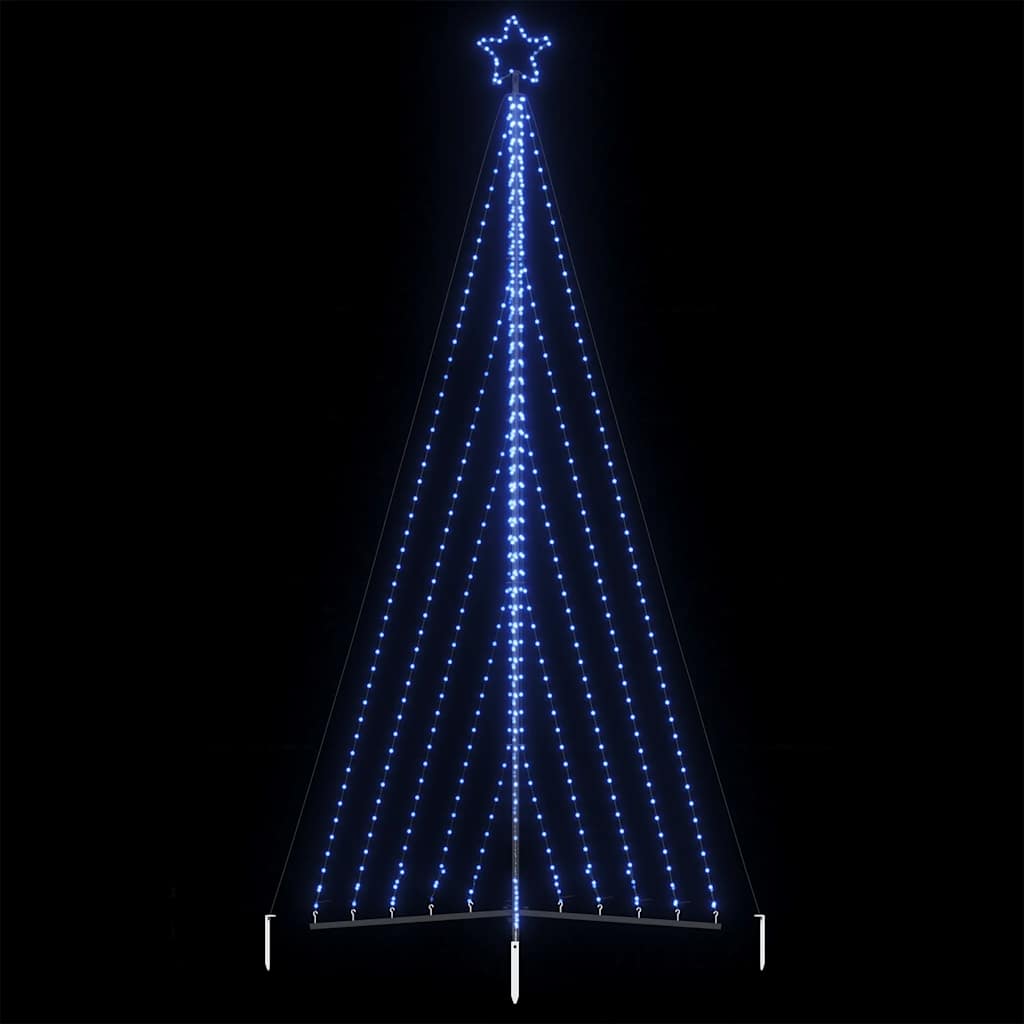 vidaXL Weihnachtsbaum-Beleuchtung 570 LEDs Blau 399 cm