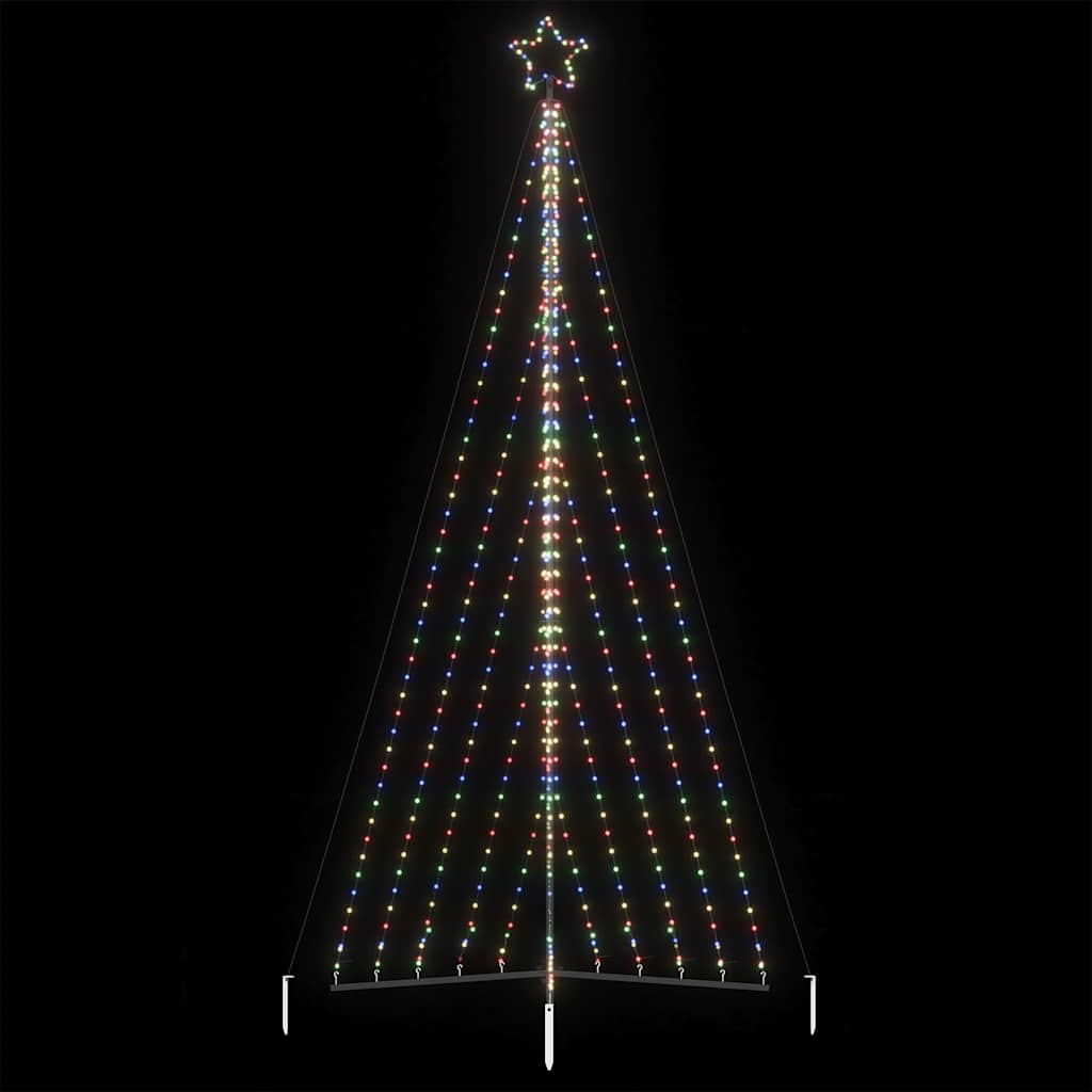 vidaXL Weihnachtsbaum-Beleuchtung 570 LEDs Mehrfarbig 399 cm