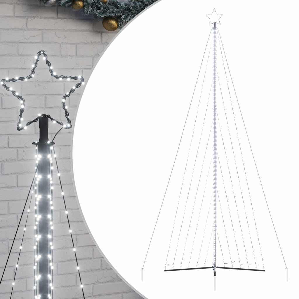 Thumbnail - vidaXL LED Weihnachtsbaum 789 LEDs Kaltweiß 476 cm