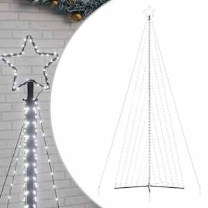LED vánoční stromek 789 studených bílých LED diod 476 cm - obrázek 2