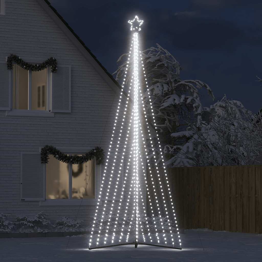 vidaXL LED-kerstboom 789 LEDs koud wit 476 cm afbeelding