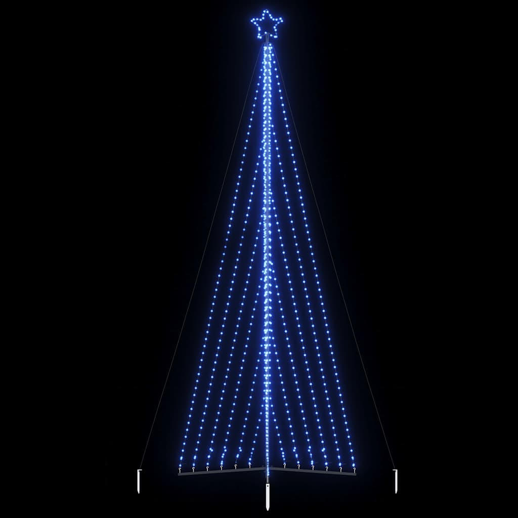 vidaXL Weihnachtsbaum-Beleuchtung 789 LEDs Blau 476 cm