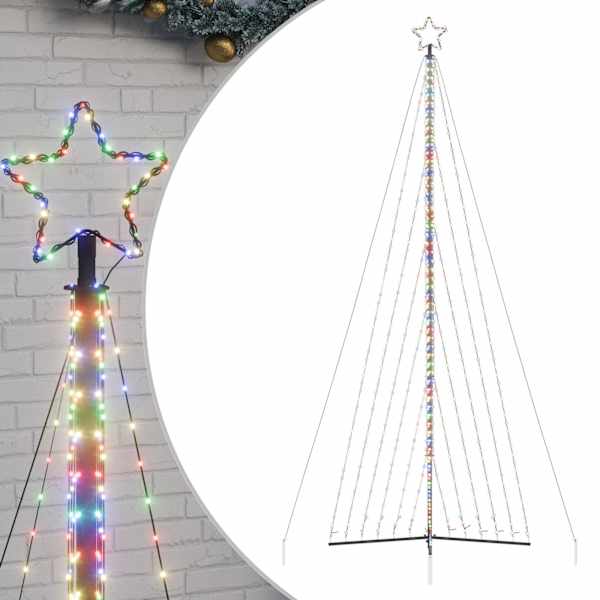 vidaXL LED j&otilde;ulupuu 789 LED v&auml;rviline 476 cm