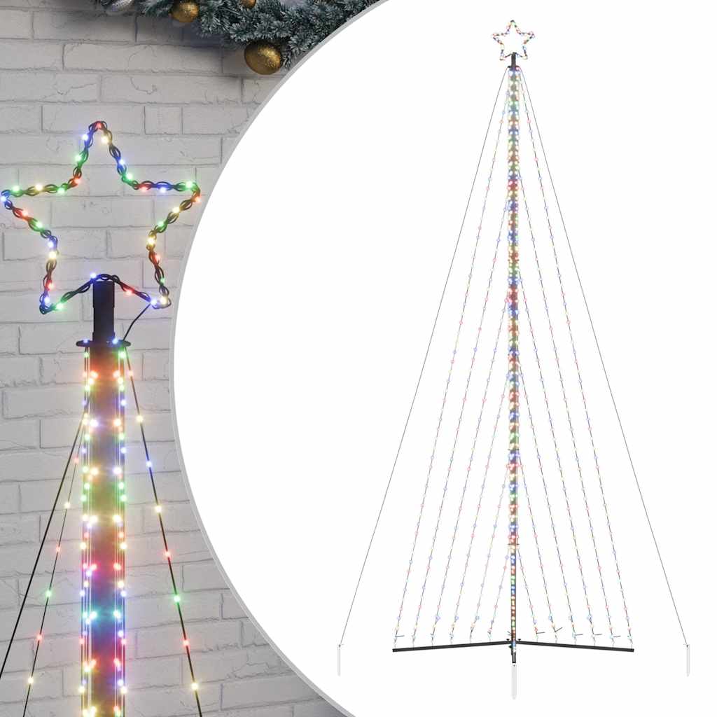 Thumbnail - vidaXL LED Weihnachtsbaum 789 LEDs Mehrfarbig 476 cm