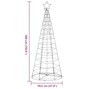LED vánoční stromek 200 teplých bílých LED 180 cm - obrázek 11
