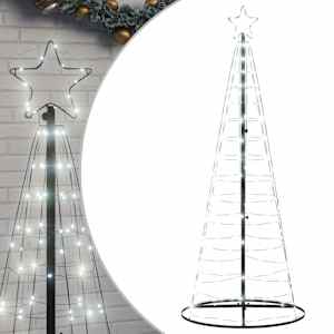 LED vánoční stromek 200 studených bílých LED diod 180 cm - obrázek 2