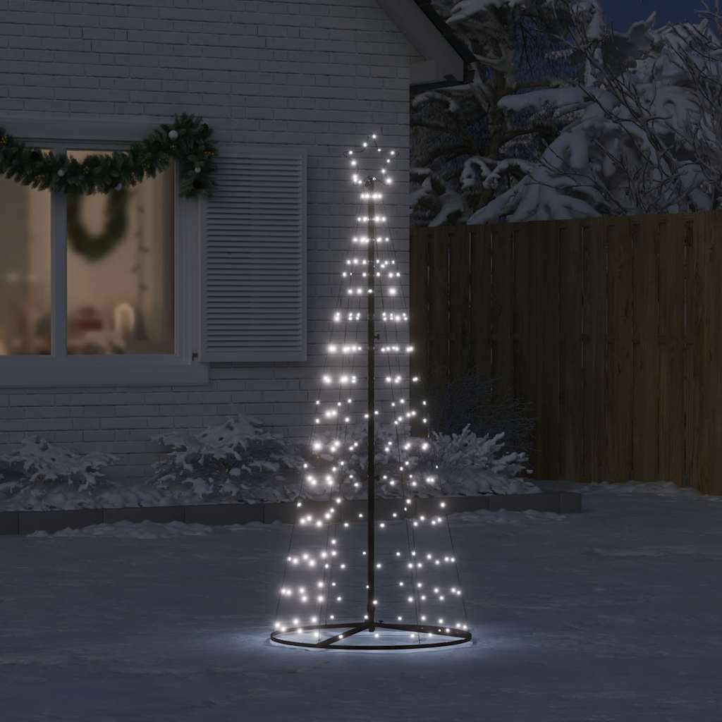 vidaXL LED Weihnachtsbaum 200 LEDs Kaltweiß 182 cm