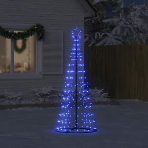 LED vánoční stromek 200 modrých LED diod 180 cm - obrázek 3