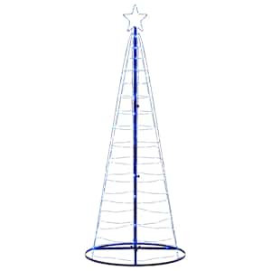 LED vánoční stromek 200 modrých LED diod 180 cm - obrázek 6