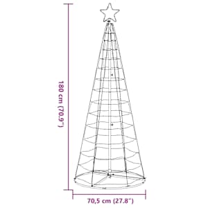 LED vánoční stromek 200 modrých LED diod 180 cm - obrázek 11