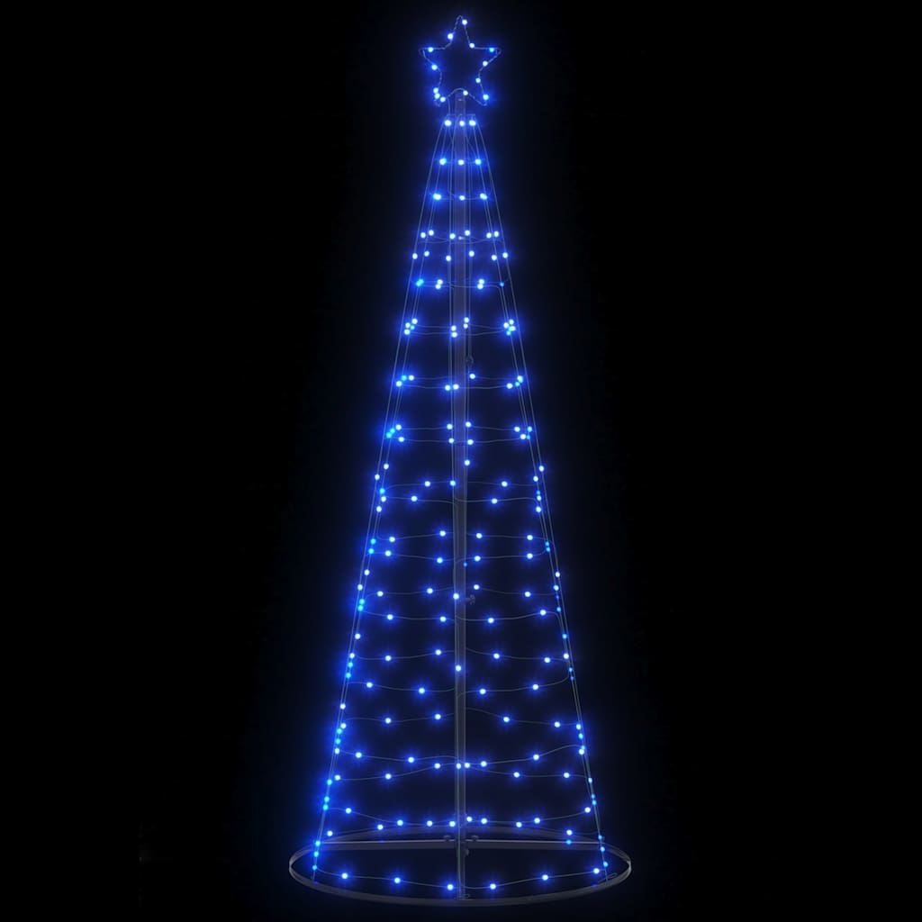 vidaXL LED Weihnachtsbaum 200 LEDs Blau 182 cm