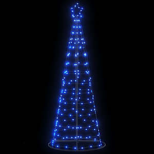 LED vánoční stromek 200 modrých LED diod 180 cm - obrázek 1