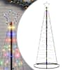 vidaXL LED j&otilde;ulupuu, 200 LEDi, v&auml;rviline , 180 cm