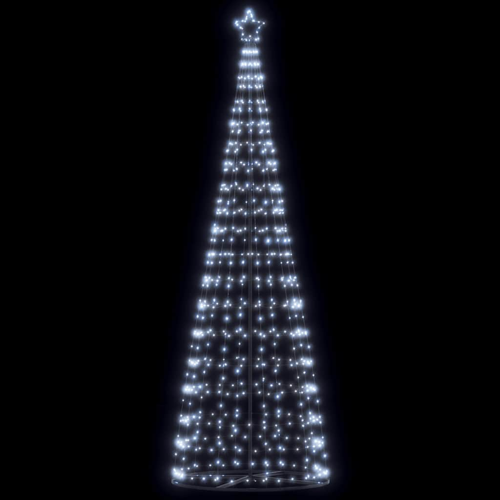 vidaXL Weihnachtsbaum Kegelform 550 LEDs Kaltweiß 304 cm