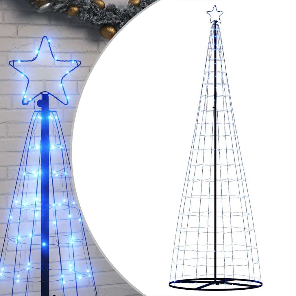vidaXL LED vianočný stromček 550 LED modré 304 cm