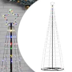 vidaXL LED j&otilde;ulupuu, 550 LEDi, v&auml;rviline , 300 cm