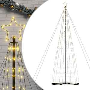 LED vánoční stromek 1534 teplých bílých LED 500 cm - obrázek 2