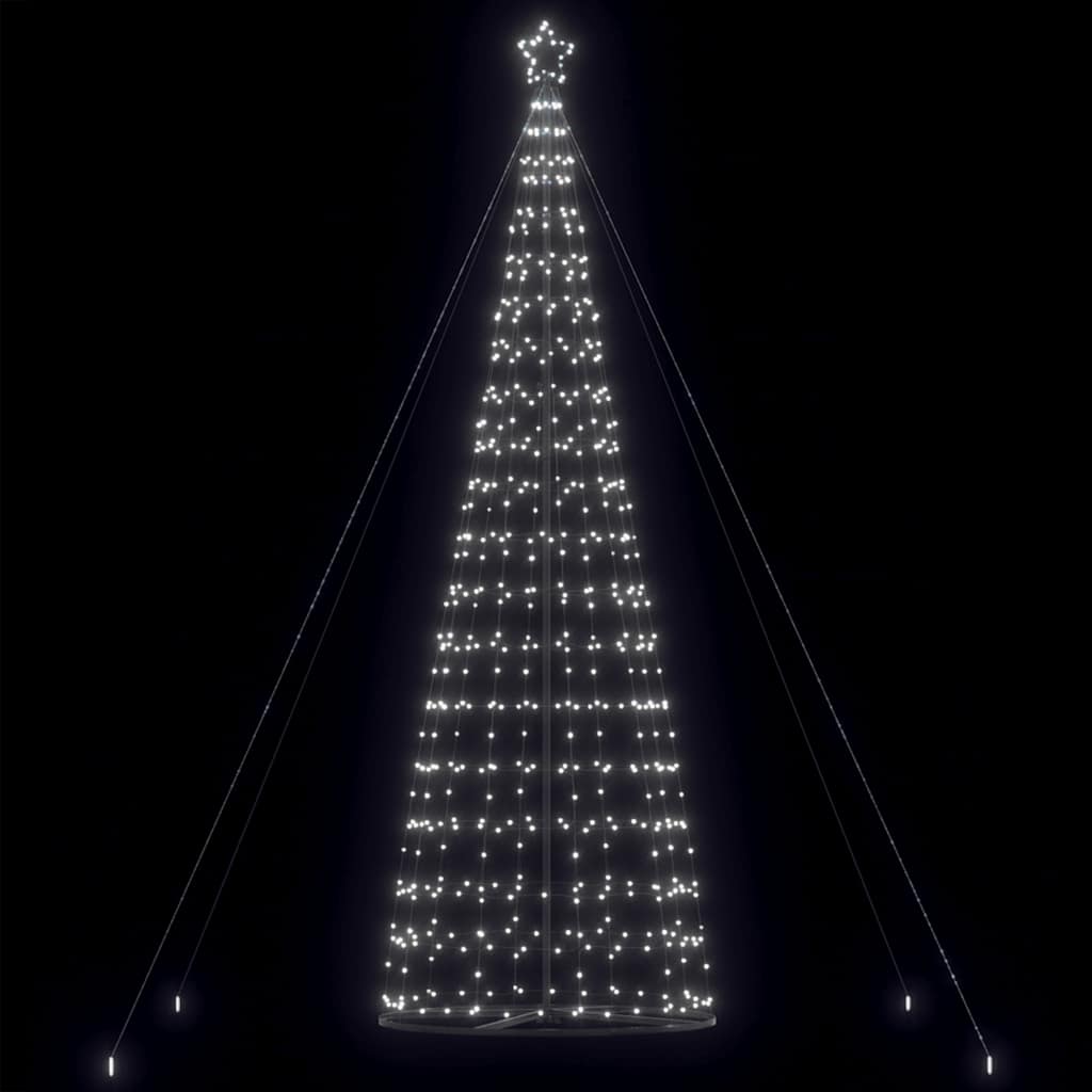 vidaXL Weihnachtsbaum Kegelform 1534 LEDs Kaltweiß 503 cm