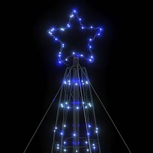 LED vánoční stromek 1534 modrých LED diod 500 cm - obrázek 10