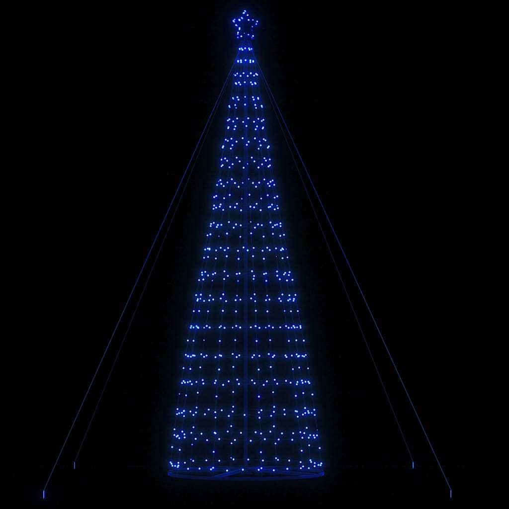 vidaXL Weihnachtsbaum Kegelform 1534 LEDs Blau 503 cm