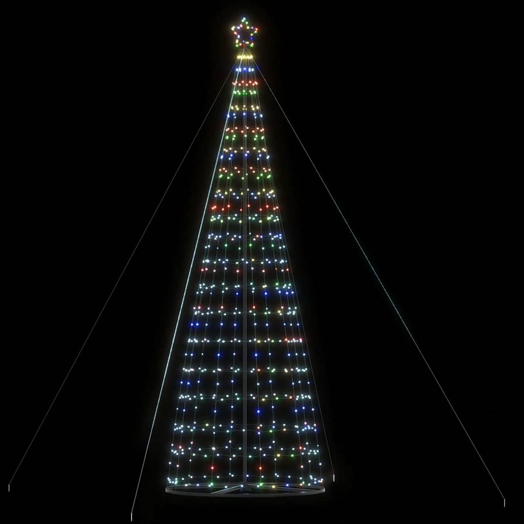 vidaXL Weihnachtsbaum Kegelform 1534 LEDs Mehrfarbig 503 cm