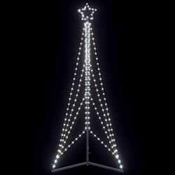 vidaXL LED Christmas Tree 483 LEDs Cold White 240 cm