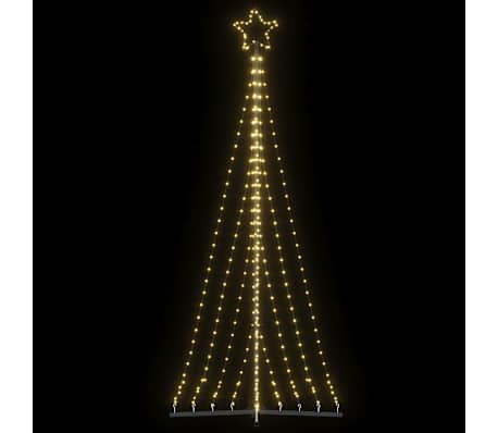 vidaXL LED Christmas Tree 447 LEDs Warm White 240 cm