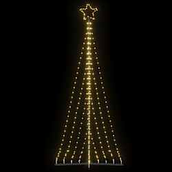 vidaXL LED Christmas Tree 447 LEDs Warm White 240 cm