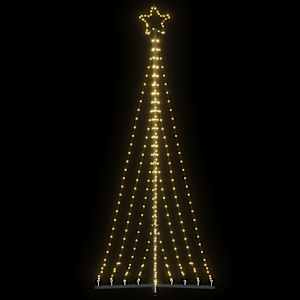 vidaXL LED Christmas Tree 447 LEDs Warm White 240 cm