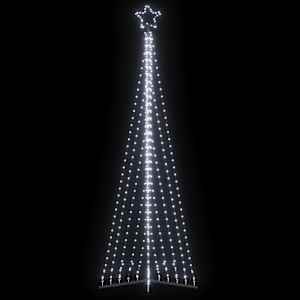 vidaXL LED Christmas Tree 495 LEDs Cold White 302 cm