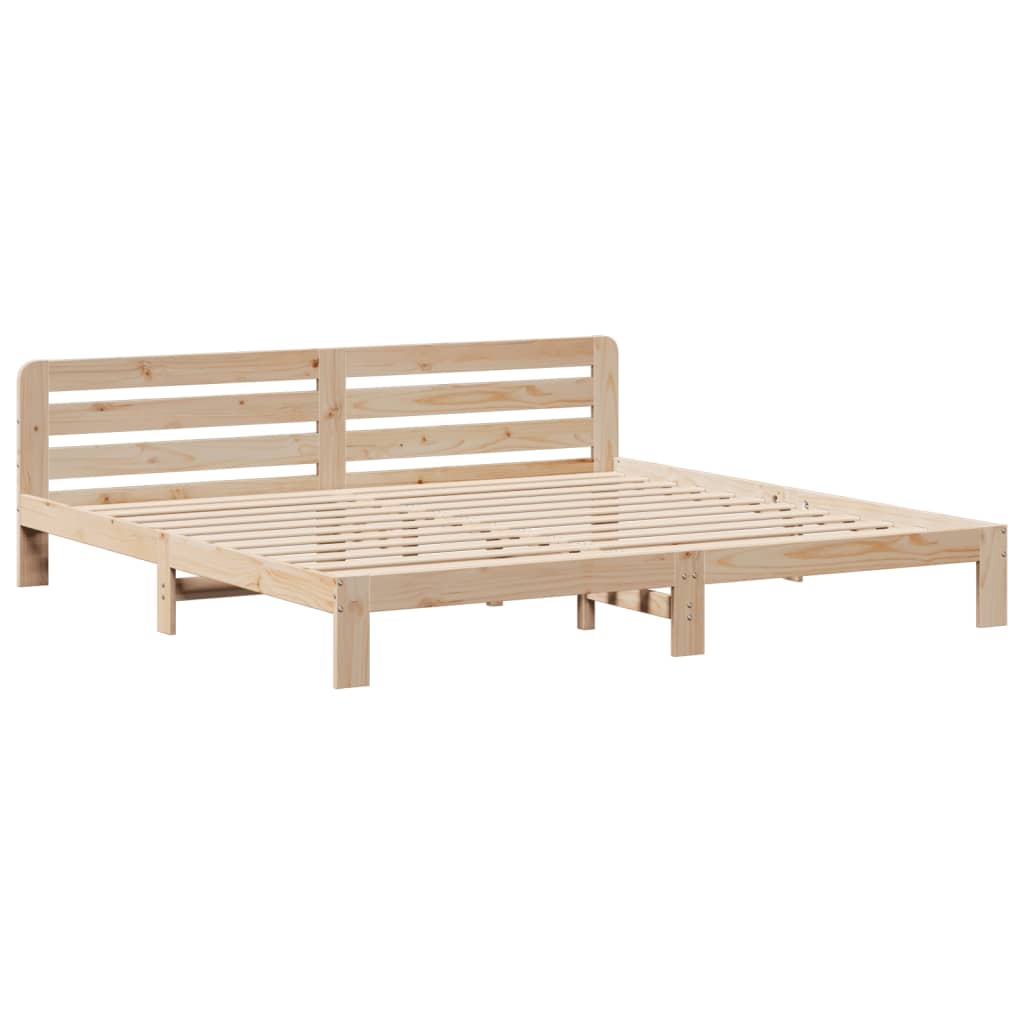 vidaXL Bedframe zonder matras massief grenenhout 200x200 cm afbeelding
