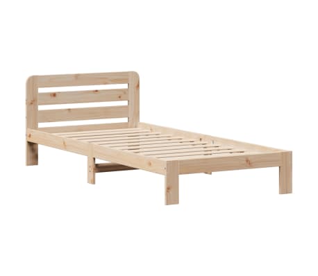vidaXL Bedframe zonder matras massief grenenhout 75x190 cm