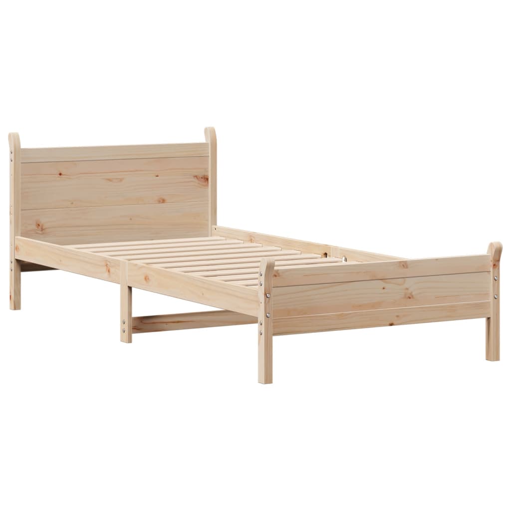vidaXL Bedframe zonder matras massief grenenhout 100x200 cm afbeelding