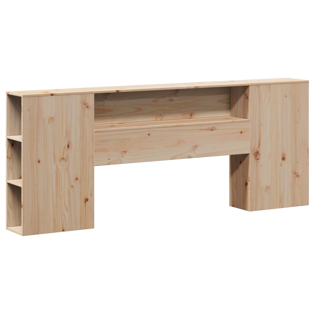 vidaXL Hoofdbord met opbergruimte 180 cm massief grenenhout afbeelding