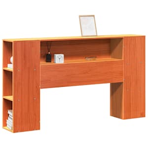 Čelo postele s úložným prostorem voskově hnědé 150 cm borovice - obrázek 2