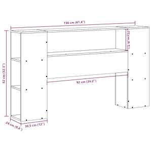 Čelo postele s úložným prostorem voskově hnědé 150 cm borovice - obrázek 10