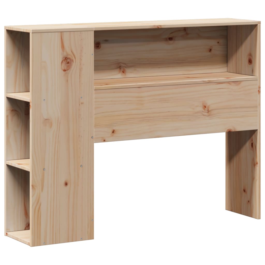 vidaXL Hoofdbord met opbergruimte 90 cm massief grenenhout afbeelding