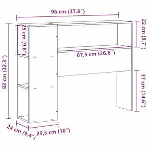 Čelo postele s úložným prostorem 90 cm masivní borovice - obrázek 10