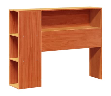 vidaXL Kopfteil mit Stauraum Wachsbraun 90 cm Massivholz Kiefer