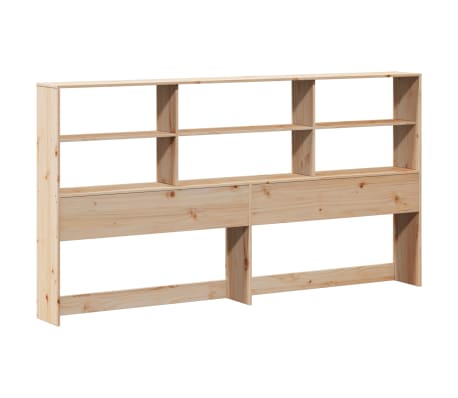 vidaXL T&ecirc;te de lit avec rangement 200 cm bois massif de pin