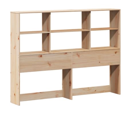 vidaXL T&ecirc;te de lit avec rangement 150 cm bois massif de pin
