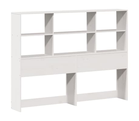vidaXL Headboard with Storage White 150 cm Solid Wood Pine