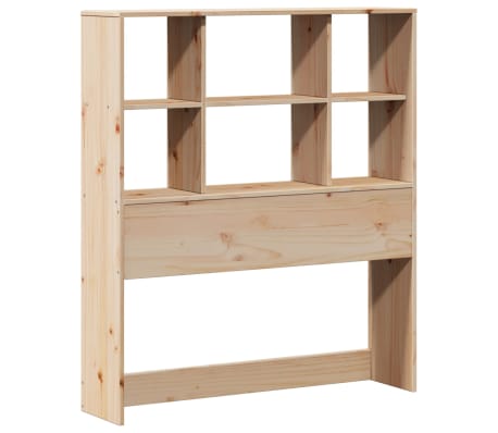 vidaXL T&ecirc;te de lit avec rangement 90 cm bois massif de pin