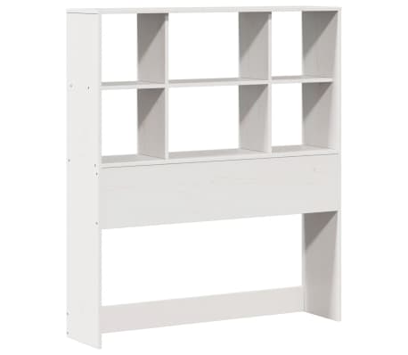 vidaXL Testiera con Ripiani Bianca 90 cm in Legno Massello di Pino