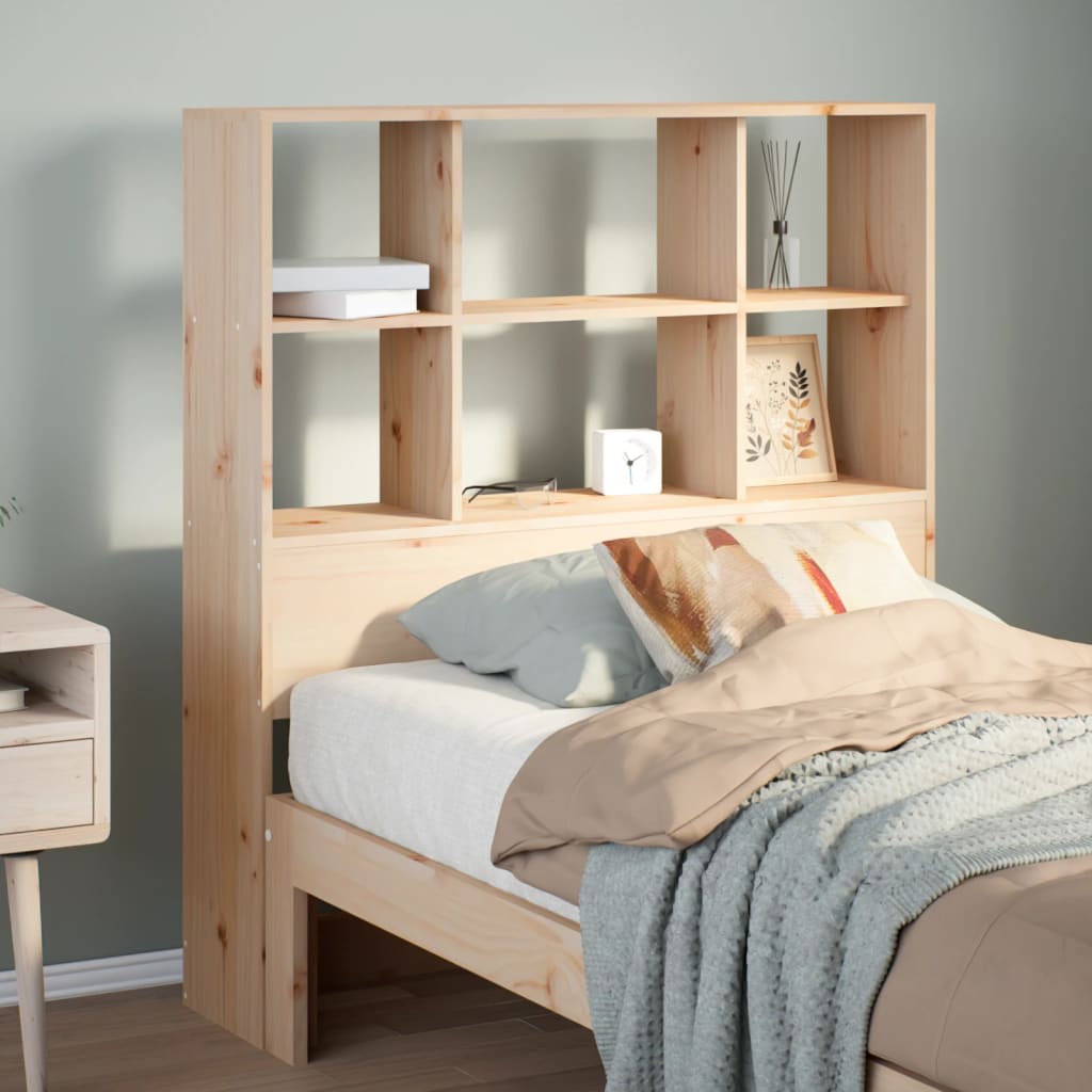 vidaXL Kopfteil mit Stauraum 75 cm Massivholz Kiefer
