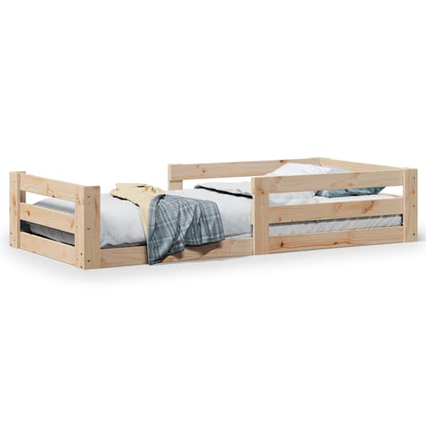 vidaXL voodiraam ilma madratsita, 75 x 190 cm, m&auml;nnipuit