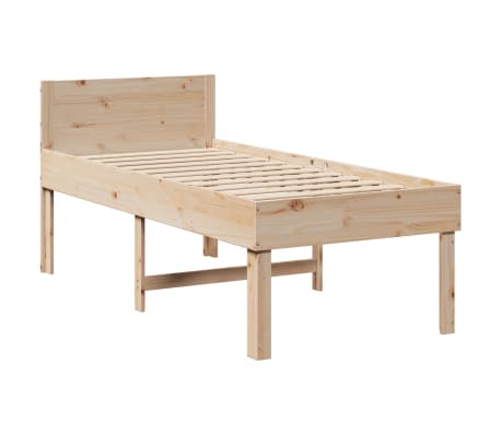vidaXL Bed Frame without Mattress 90x200 cm Solid Wood Pine