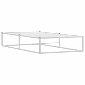 Rám postele bez matrace bílý 90x200 cm kovový - obrázek 3