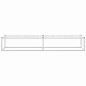 Rám postele bez matrace bílý 90x200 cm kovový - obrázek 5